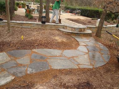 Pathway walks hardscape by Clean green, Inc.